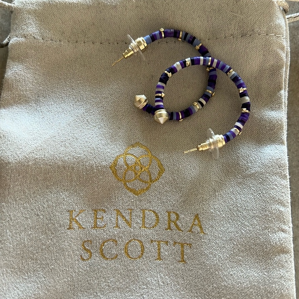 Purple Never Worn Kendra Scott Earrings! 💜